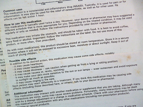 Medical Info Provided by the Pharmacy