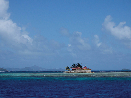 Happy island in Clifton Harbor