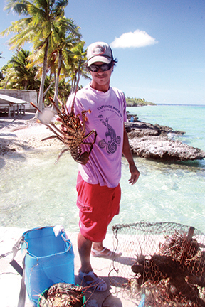 The reefs are not just there to damage your boat; they are home to some good eating, too