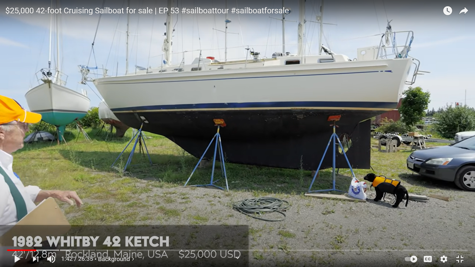 Classic Whitby 42 Ketch for $25000: Project Boat – Blue Water Sailing