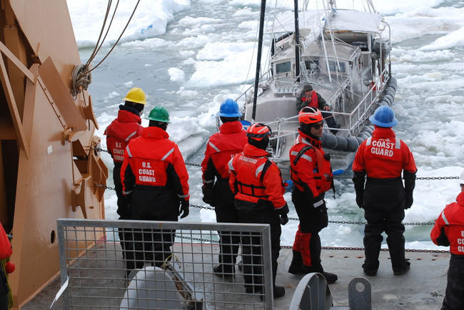 Coast Guard icebreaker rescues man aboard sailboat trapped in Arctic ice