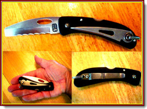 Would you trust this blade to cut you free from a harness, hack through a Genoa sheet, slice off a frozen winch override, or chop through an anchor or docking line in an emergency? Carry it on your person at all times for sailing safety.