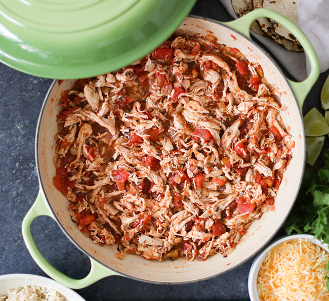 Quick and Easy Shredded Chipotle Chicken Cruising Compass