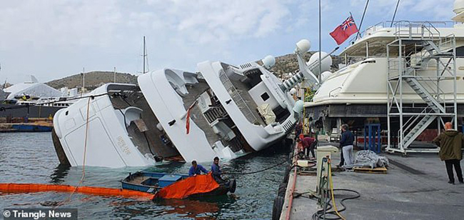 superyacht capsized