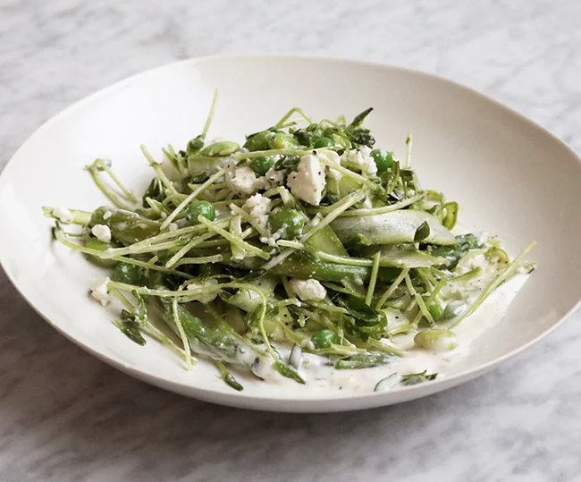 Spring Asparagus Salad with Feta | Cruising Compass