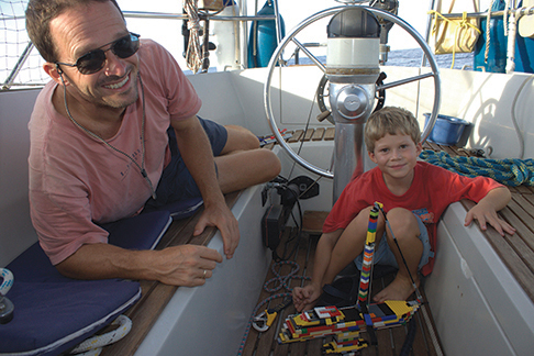 There is plenty to do onboard for an eight year old
