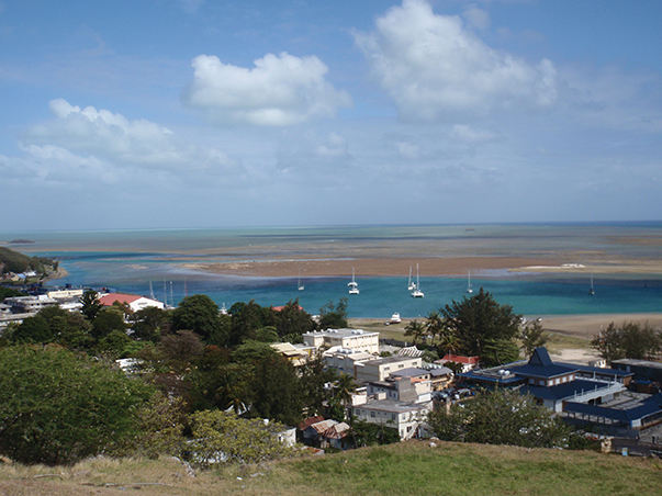 Overlooking Port Maturin on Rodrigues