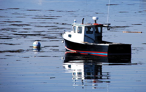 Maine lobster boat