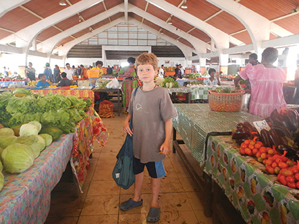 Port Vila's market offers a chance to reprovision for the onward journey
