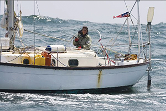 Donna Lang sailing