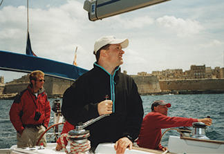Sailing under an experienced skipper instructor, here off Malta, helped us gain confidence as sailors