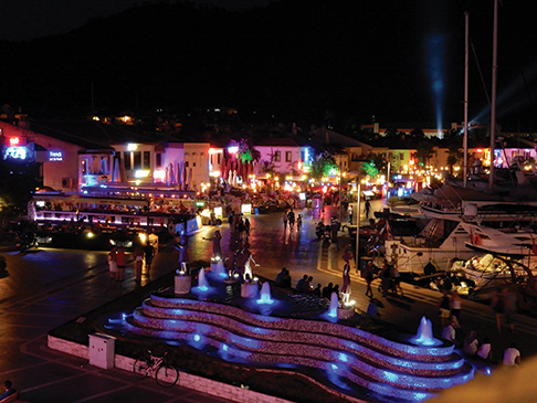 The bustling town of Marmaris is a good place to start a cruise in Turkey