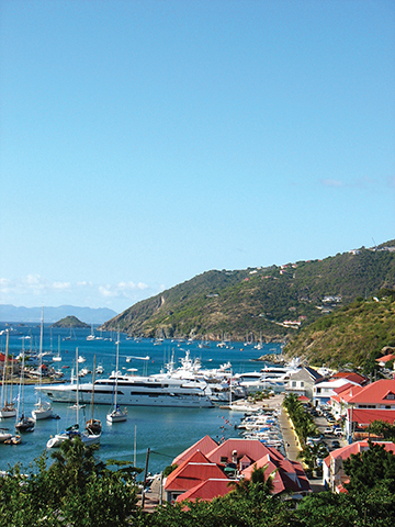 Gustavia harbor, St. Barts, French West Indies