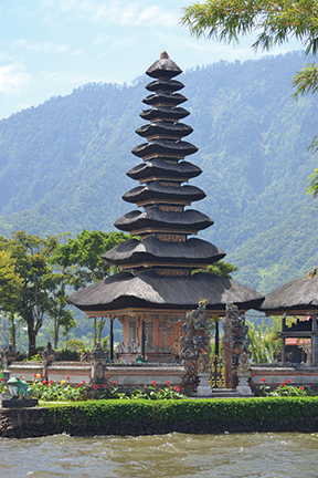 Tiered roof at the Hindu temple, Lake Beratan, Bali